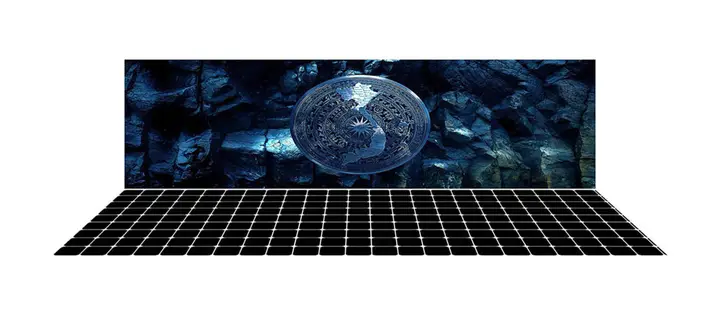 tranh 3d hồ cá