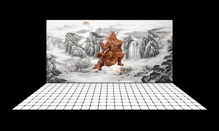 tranh 3d hồ cá
