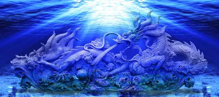 tranh 3d hồ cá