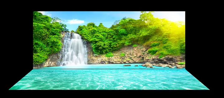 tranh 3d hồ cá