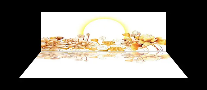 tranh 3d hồ cá