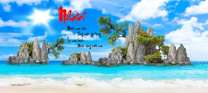 tranh 3d hồ cá