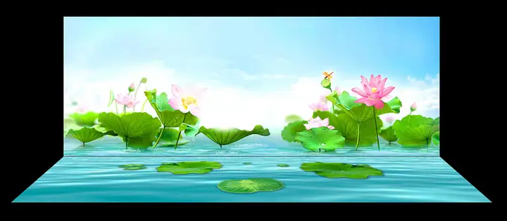 tranh 3d hồ cá