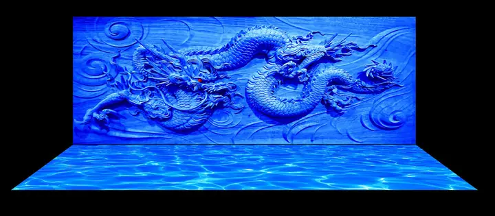 tranh 3d hồ cá